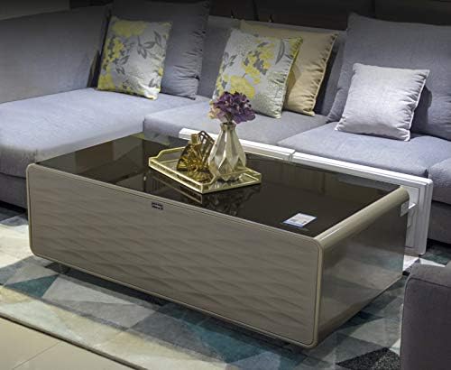 الطاولة الذكية مع ثلاجة مدمجة 130 لتر SRB-130BL ذهبي