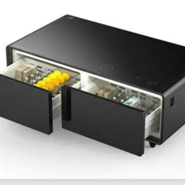 الطاولة الذكية مع ثلاجة مدمجة 130 لتر SRB-130BL اسود